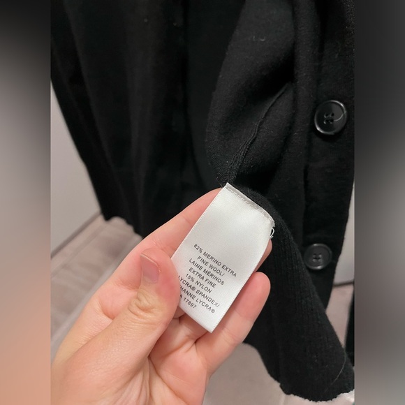 Wool Banana Republic Black Women's Cardigan - Picture 3 of 4